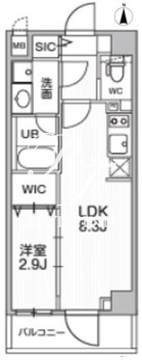 シーズンフラッツ押上テラス 102 間取り図