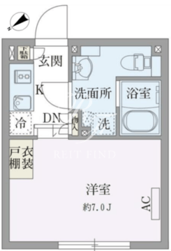 パセオ荏原中延 103 間取り図