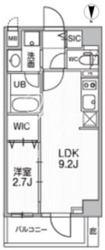 シーズンフラッツ押上テラス 207 間取り図