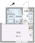 パセオ荏原中延 105 間取り図