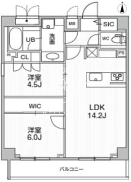 シーズンフラッツ押上テラス 601 間取り図