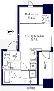 グランパセオ八丁堀2 701 間取り図