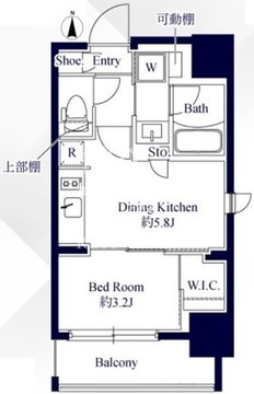 グランパセオ八丁堀2 202 間取り図