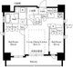 グランパセオ八丁堀2 1102 間取り図