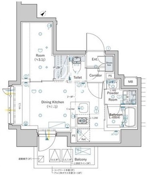 シーフォルム早稲田 403 間取り図