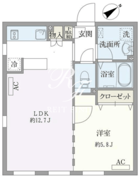 パセオ荏原中延 302 間取り図
