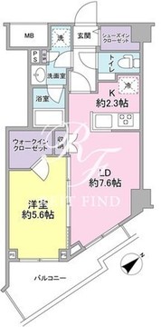 スタイリオ中延駅前 406 間取り図