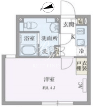 パセオ荏原中延 205 間取り図