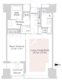 セントラルパークタワー・ラ・トゥール新宿 2518 間取り図