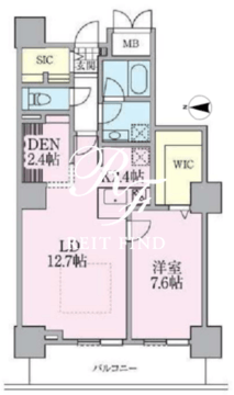 ロイヤルパークスタワー南千住 3204 間取り図