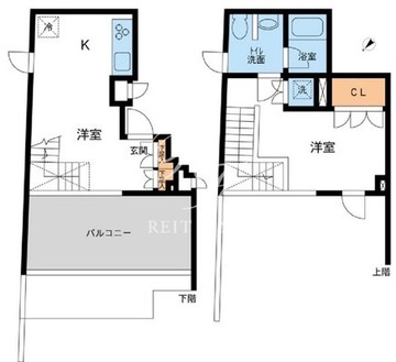 フレッグ赤坂 603 間取り図