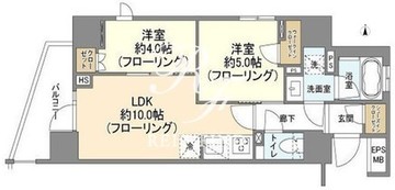 オープンレジデンシア上野入谷 301 間取り図