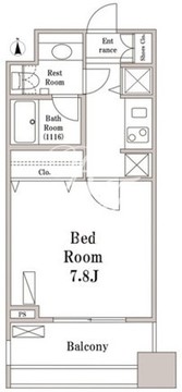 パークハビオ京橋 1204 間取り図