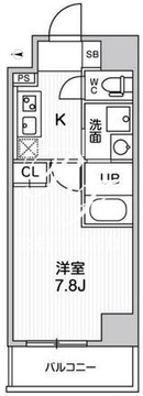 オルタナ日暮里 402 間取り図