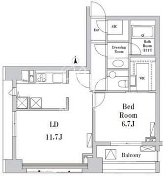 パークハビオ京橋 901 間取り図