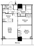 リエトコートアルクスタワー 1406 間取り図