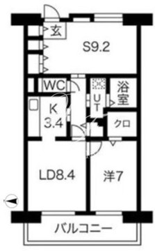 アクティ目黒駅前 2-802 間取り図
