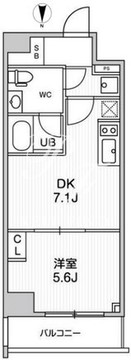 オルタナ浅草 1002 間取り図
