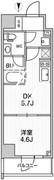 オルタナ浅草 502 間取り図 ?>