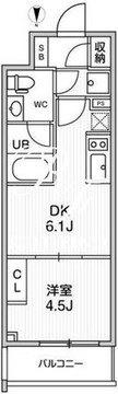 オルタナ浅草 403 間取り図