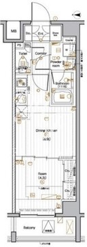 プレミアムキューブ池袋本町 205 間取り図