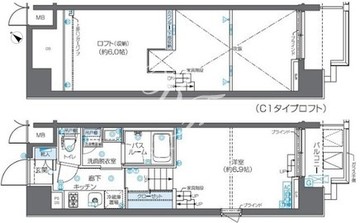 ズーム芝浦 506 間取り図