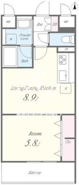 スリージア 202 間取り図