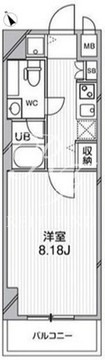 ルクレ西馬込 305 間取り図