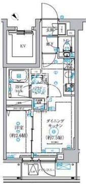 クオリタス田端 402 間取り図