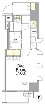 オルサス西日暮里 702 間取り図