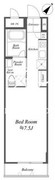 ブルーノコート蒲田 702 間取り図
