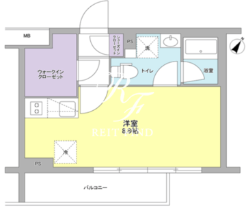 スタイリオ中延2ウエスト 304 間取り図