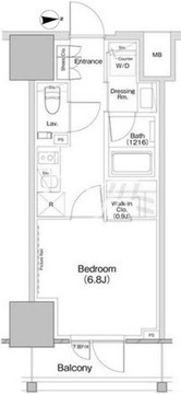 ザ・パークハビオ板橋区役所前 406 間取り図