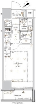 ザ・ログ日本橋 602 間取り図