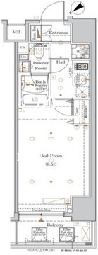 ザ・ログ日本橋 1104 間取り図