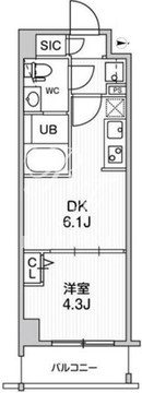 オルタナ墨田 103 間取り図