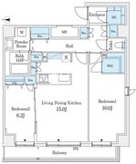 ラ・カーサ広尾 501 間取り図