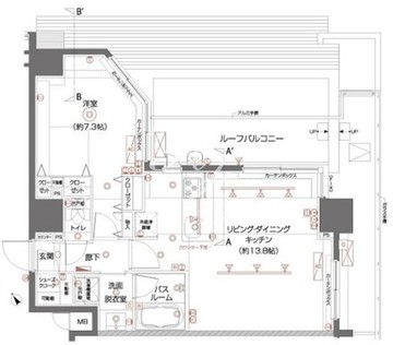 ズーム都立大学 703 間取り図