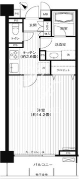カナーリス月島 505 間取り図