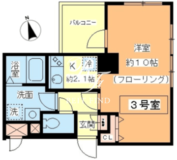 スリアン神楽坂 803 間取り図
