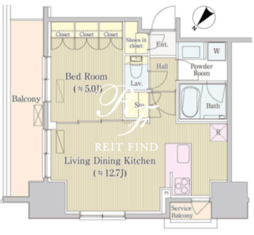 サイプレス日本橋本町 405 間取り図