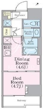 クレストコート蔵前レジデンス 202 間取り図