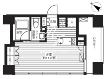 ティー東麻布 1003 間取り図