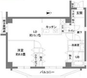 カスタリア原宿 201 間取り図