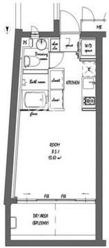 BPRレジデンス祐天寺 206 間取り図