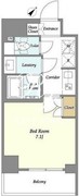 市谷台町坂フロント 409 間取り図