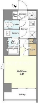市谷台町坂フロント 410 間取り図