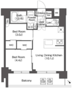 コンフォリア二葉 406 間取り図