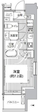 ヒューリックレジデンス新御茶ノ水 507 間取り図