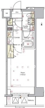 シーフォルム三ノ輪 403 間取り図